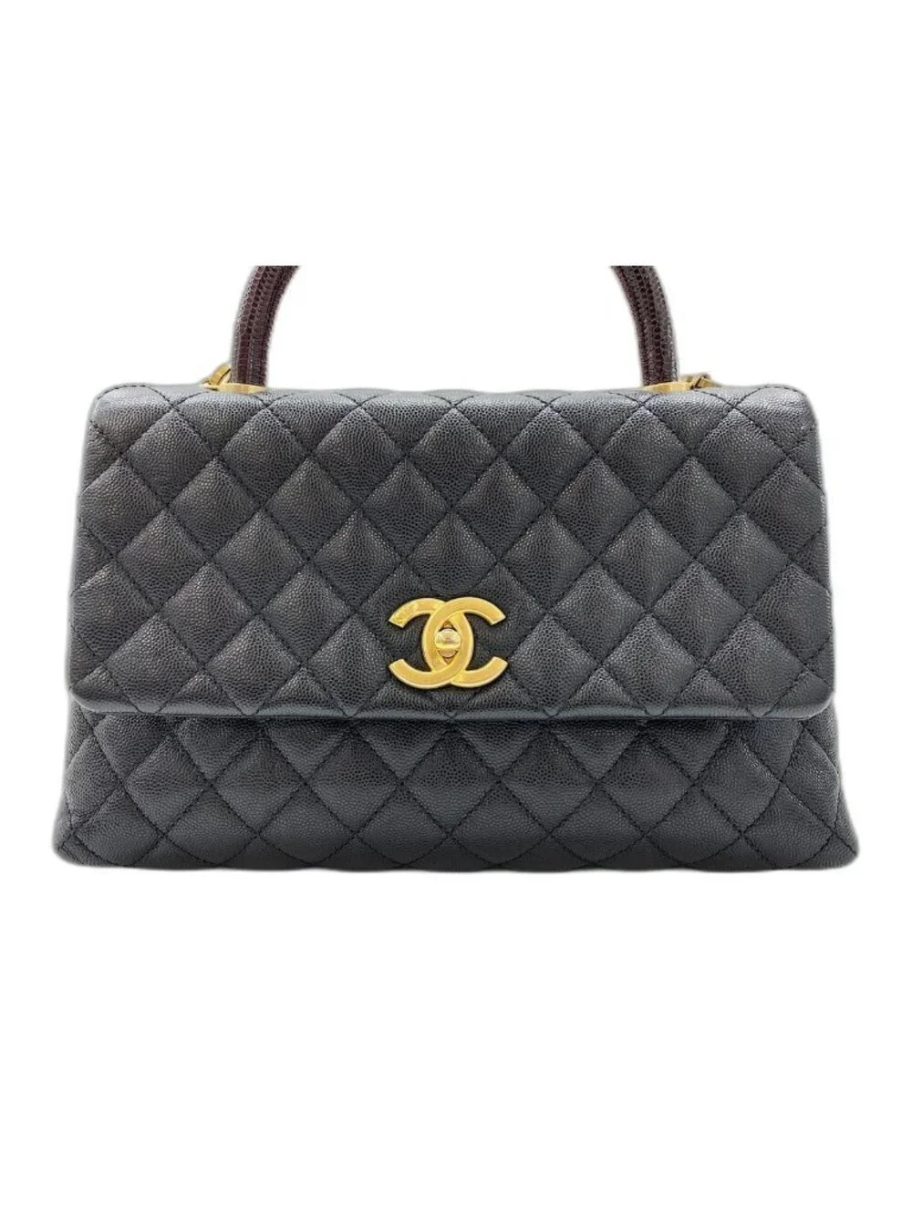 Chanel Shoulder Bag Quilted Coco Handle